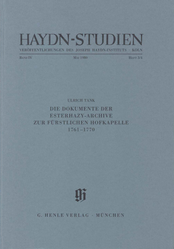Haydn-Studien Band 4, Heft 3/4&nbsp;&nbsp;&nbsp;&nbsp;