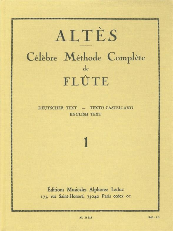 Célèbre méthode complète vol.1  pour flûte (fr/en/dt/cast)  