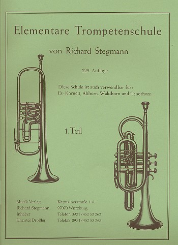 Richard Stegmann - Elementare Trompetenschule Band 1