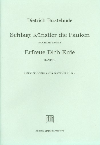 Schlagt Künstler die Pauken&nbsp;&nbsp;für gem Chor (SSAB) und Orchester&nbsp;&nbsp;Partitur (dt)