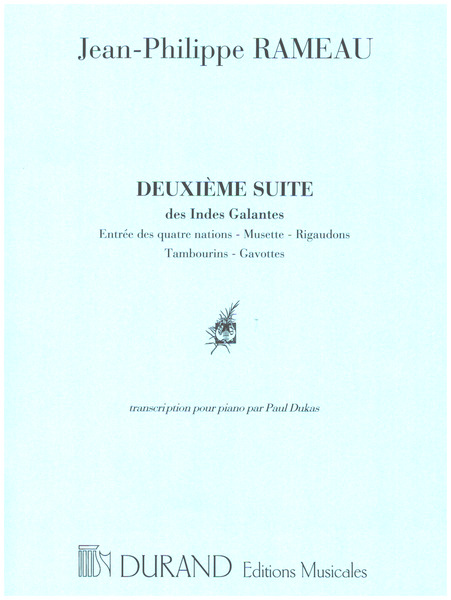 Suite no.2 des Indes Galantes&nbsp;&nbsp;pour piano&nbsp;&nbsp;