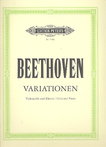 Variationen&nbsp;&nbsp;für Violoncello und Klavier&nbsp;&nbsp;