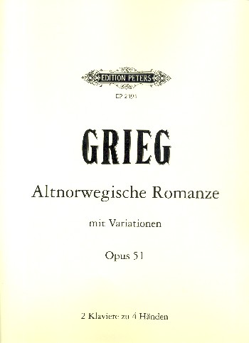 Altnorwegische Romanze op.51&nbsp;&nbsp;für 2 Klaviere&nbsp;&nbsp;