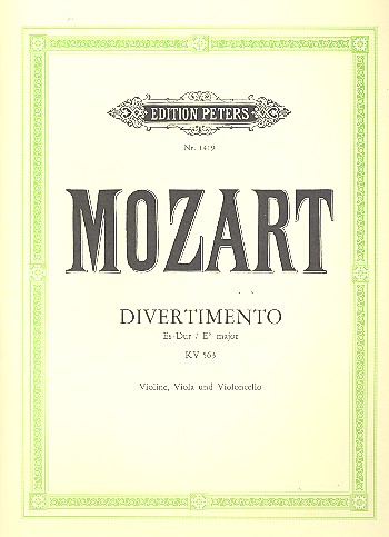 Divertimento Es-Dur KV563&nbsp;&nbsp;für Streichtrio&nbsp;&nbsp;Stimmen
