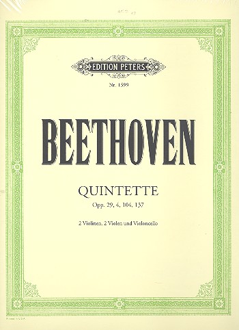 Streichquintette op.4, op.29, op.104 und op.137&nbsp;&nbsp;für Streichquintett&nbsp;&nbsp;Stimmen
