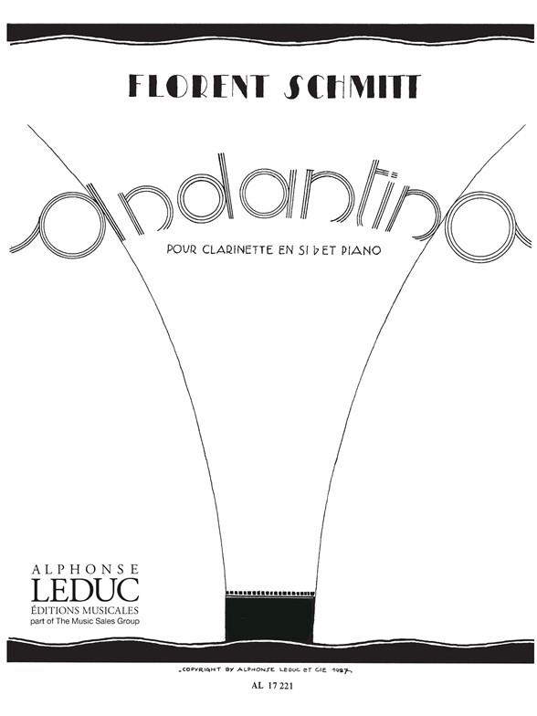 Aandantino pour clarinette&nbsp;&nbsp;et piano&nbsp;&nbsp;