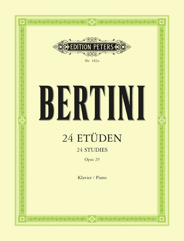 24 Etüden op.29  für Klavier  
