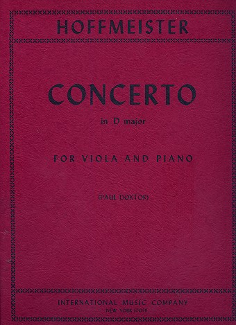 Concerto d major    for viola and piano