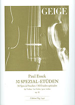 30 Spezial-Etüden in den ersten  5 Lagen op.30 für Violine  