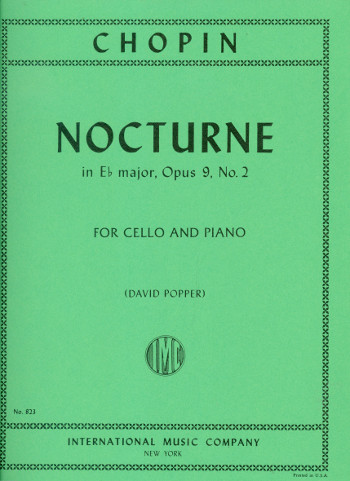 Nocturne E flat major op.9,2&nbsp;&nbsp;for cello and piano&nbsp;&nbsp;