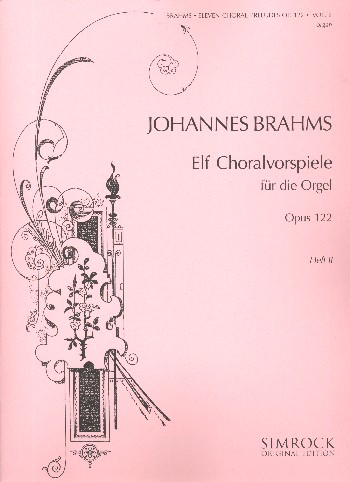 Choralvorspiele op.122 Band 2&nbsp;&nbsp;für Orgel&nbsp;&nbsp;
