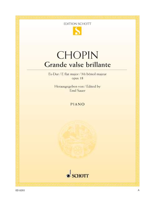Grande valse brillante Es-Dur op.18  für Klavier  