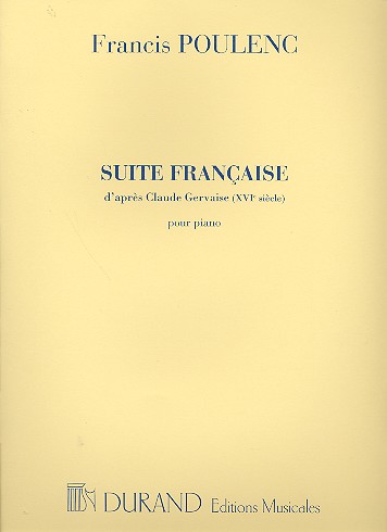 Suite francaise d'après Claude&nbsp;&nbsp;Gervaise pour piano&nbsp;&nbsp;