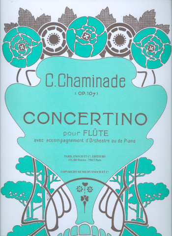 Concertino op.107 pour flûte et orchestre  pour flûte et piano  