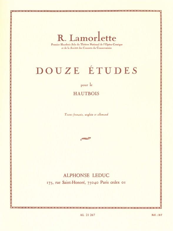 12 études&nbsp;&nbsp;pour hautbois&nbsp;&nbsp;