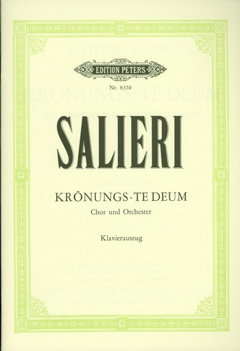 Krönungs-Te-Deum  für Chor und Orchester  Klavierauszug (la)