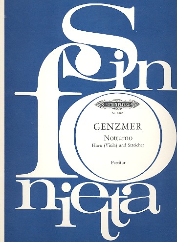 Notturno  für Horn und Streicher  Partitur