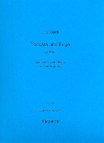 Toccata und Fuge d-Moll&nbsp;&nbsp;für Gitarre&nbsp;&nbsp;