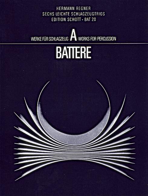 6 leichte Schlagzeugtrios&nbsp;&nbsp;für Schlagzeugtrio&nbsp;&nbsp;Partitur (zugleich Spielpartitur)