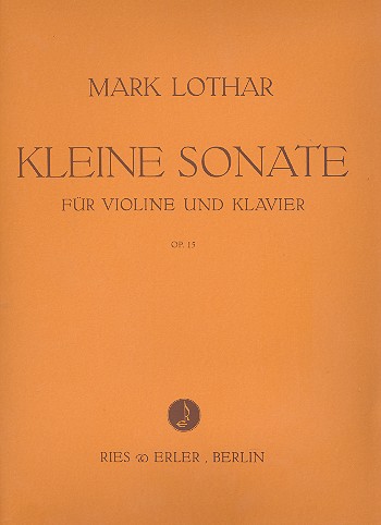 Kleine Sonate op.15  für Violine und Klavier  