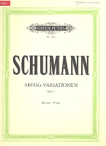 Abegg-Variationen op.1&nbsp;&nbsp;für Klavier&nbsp;&nbsp;