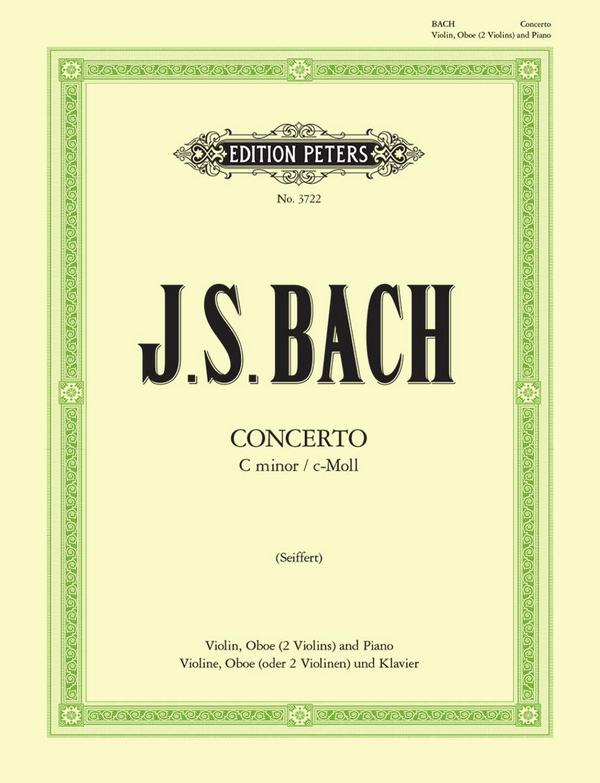 Konzert c-Moll BWV1060&nbsp;&nbsp;für Violine, Oboe (Violine) und Klavier&nbsp;&nbsp;