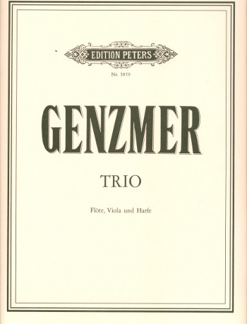 Trio  für Flöte, Viola und Harfe  Partitur und 2 Stimmen