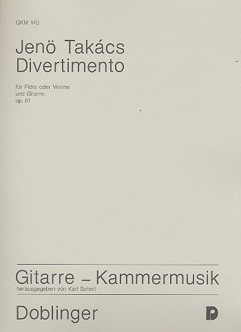 DIVERTIMENTO OP. 61  FUER FLOETE (VIOLINE ) + GITARRE  