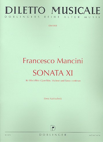 Sonate g-Moll Nr.11 für  Blockflöte (Flöte, Violine)  und Bc