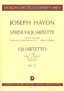 Streichquartett C-Dur op.76,3&nbsp;&nbsp;Hob.III:77,  Studienpartitur&nbsp;&nbsp;