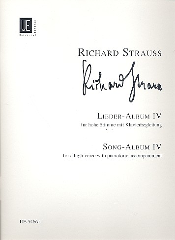 Lieder Band 4 für hohe&nbsp;&nbsp;Singstimme und Klavier (dt/en)&nbsp;&nbsp;