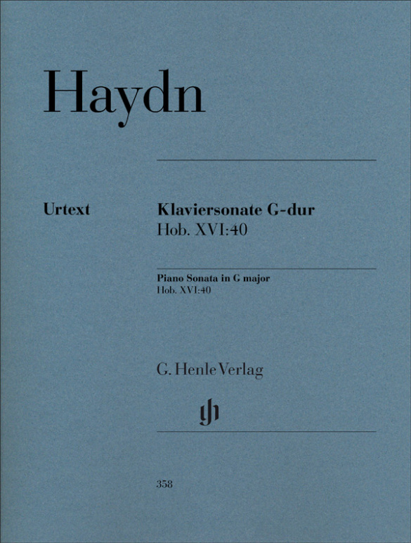 Sonate G-Dur Hob.XVI:40&nbsp;&nbsp;für Klavier&nbsp;&nbsp;