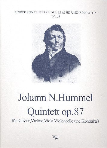 Quintett op.87 für Klavier, Violine,  Viola, Violoncello und Kontrabass  Stimmen
