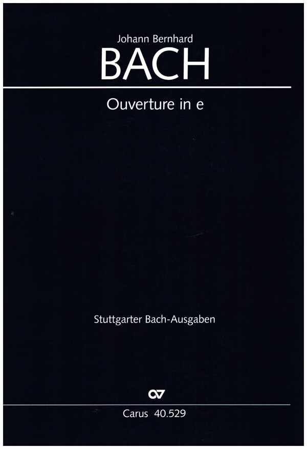 Ouvertüre e-Moll aus der Ochestersuite&nbsp;&nbsp;Nr.3 für Streicher und Bc&nbsp;&nbsp;Partitur