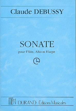 Sonate pour flute, alto et&nbsp;&nbsp;harpe, partition miniature&nbsp;&nbsp;