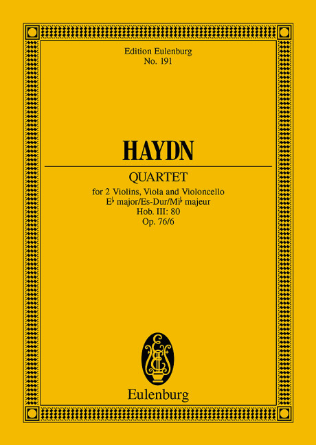 Streichquartett Es-Dur op.76,6&nbsp;&nbsp;für Streichquartett&nbsp;&nbsp;Studienpartitur