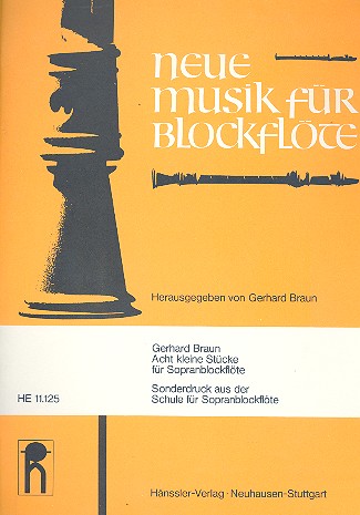 8 kleine Stücke für  Sopranblockflöte solo  