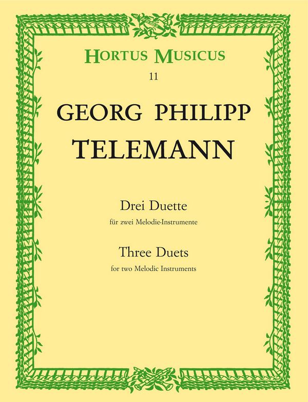 3 Duette aus Der getreue Musikmeister  für 2 Melodieinstrumente  Spielpartitur