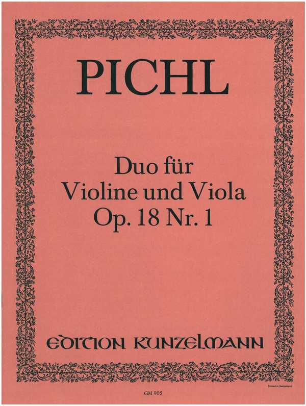 Duo op.18,1  für Violine und Viola  