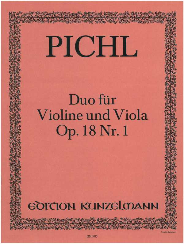 Duo op.18,1&nbsp;&nbsp;für Violine und Viola&nbsp;&nbsp;