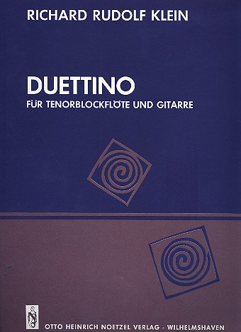 Duettino für Tenorblockflöte  und Gitarre  Spielpartitur