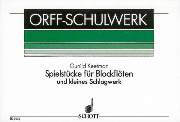 Spielstücke für Blockflöten und kleines Schlagwerk&nbsp;&nbsp;für 2-4 Blockflöten (SA/SAA/SAT/STB/Si, SAAT/SSAA/SSAT) und kleines Sc&nbsp;&nbsp;Spielpartitur