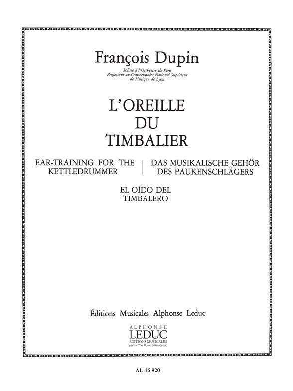 L'OREILLE DU TIMBALIER POUR&nbsp;&nbsp;TIMBALES&nbsp;&nbsp;