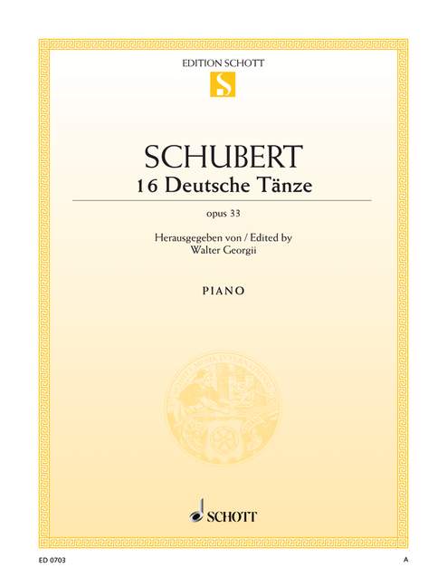 Deutsche Tänze op.33&nbsp;&nbsp;für Klavier&nbsp;&nbsp;