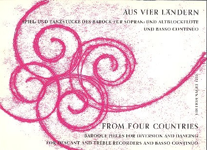 Aus vier Ländern 16 Spiel- und&nbsp;&nbsp;Tanzstücke für 2 Blockflöten (SA)&nbsp;&nbsp;und Klavier