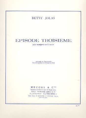 Episode troisieme pour  trompette en ut seule  