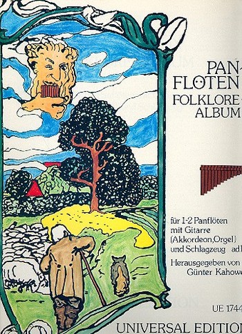 Folklore-Album für 1-2 Panflöten und&nbsp;&nbsp;Gitarre (Akkordeon/Orgel) (Schlagzeug ad lib)&nbsp;&nbsp;