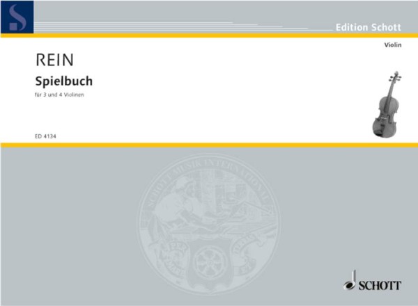Spielbuch&nbsp;&nbsp;für 3 und 4 Violinen&nbsp;&nbsp;Spielpartitur
