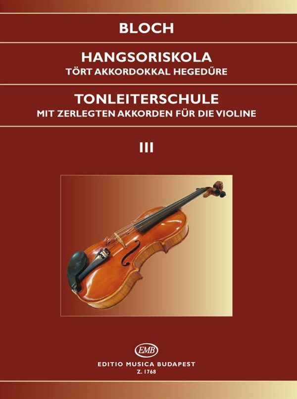 Tonleiterschule op.5 Band 3  für Violine  Tonleitern auf einer Saite, Doppelgriffe