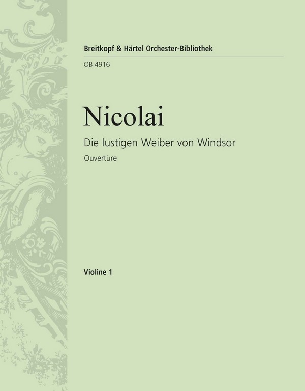 Die lustigen Weiber von Windsor - Ouvertüre&nbsp;&nbsp;für Orchester&nbsp;&nbsp;Violine 1